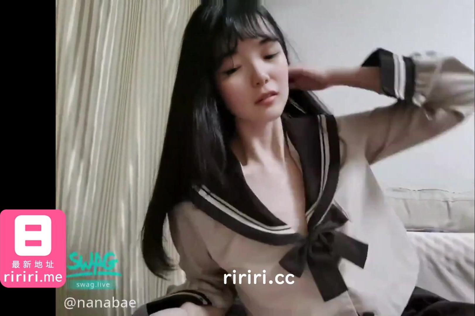 SWAG 萝莉女大生学士服颜射吞精大量精夜肉棒帮家教主动清洁 Nanabae