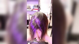 烈焰红唇网红骚御姐！性感情趣装收费房！震动棒磨蹭阴蒂，搞的骚穴湿哒哒，骑乘椅假吊深插爽翻