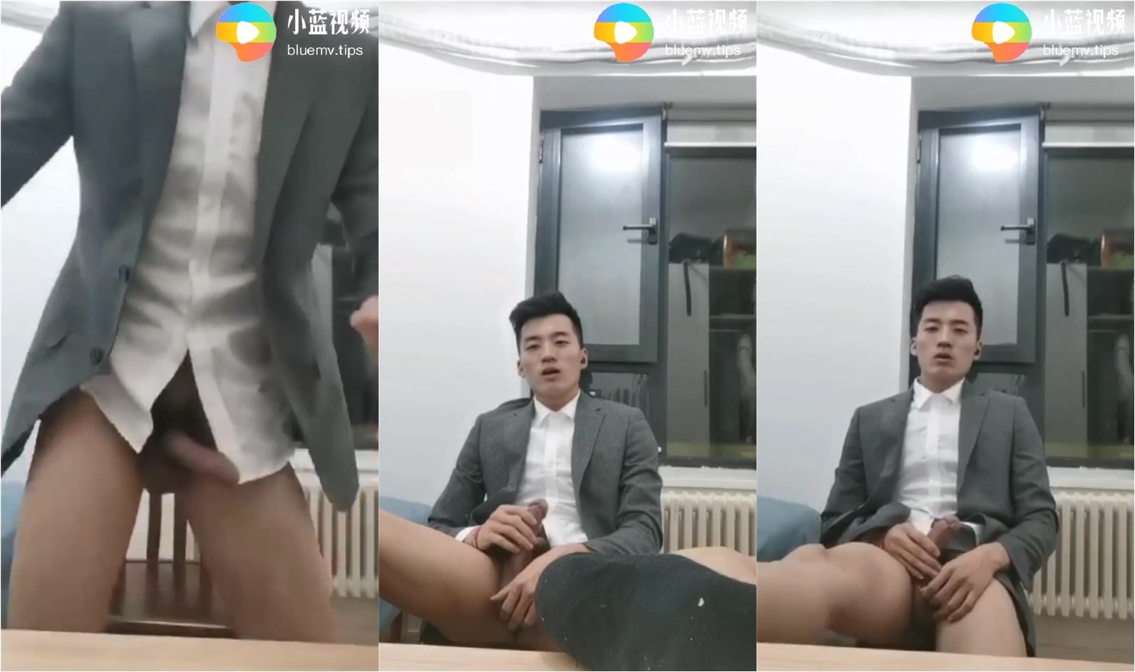 天菜正装中介为成交,会议室与客人连线撸屌