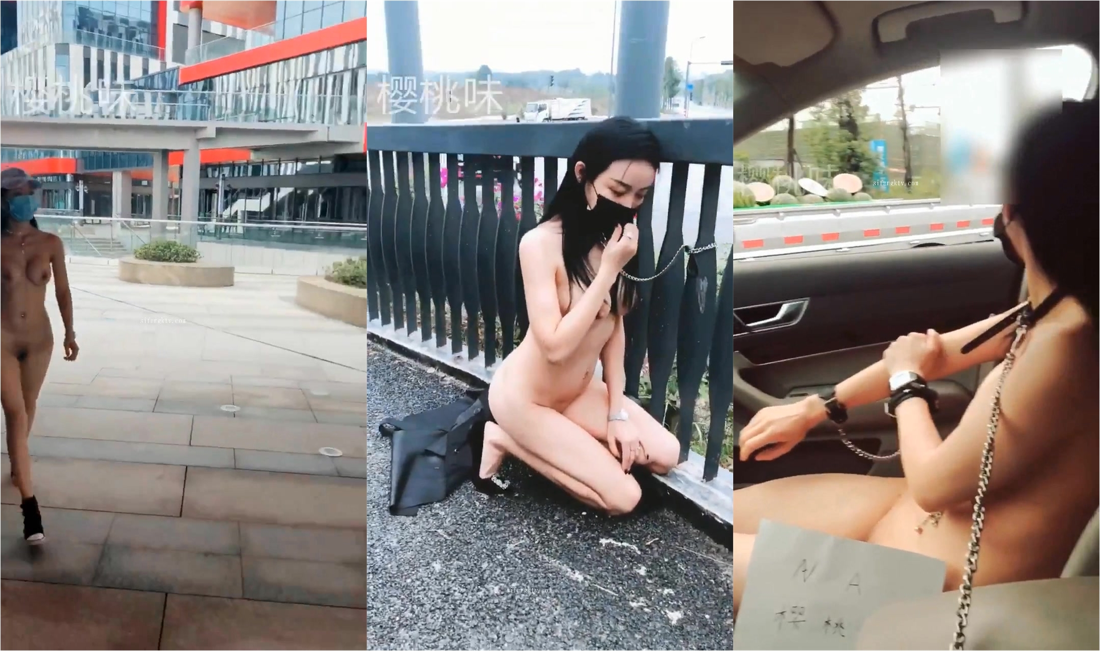 《最新流出㊙️极品女神》露出界天花板推特长腿大波网红小姐姐【樱桃味】极限户外调教式挑战商场街边各种场所裸体买西瓜