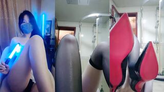 【夭夭小姐】模特双女神~! 丝袜美腿高跟~跳蛋道具~流浆 (6)