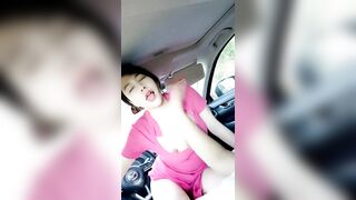 【妖精霍霍】从家中阳台到户外野战，还要车震，极品尤物御姐，美乳白虎，彻底放飞了自我 (6)