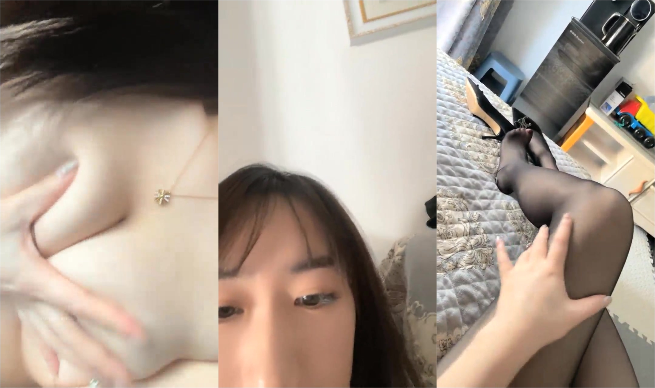 【月亮是我撸弯的】颜值人气女神！关注已久，终于被干了！透明蕾丝，肤白貌美，被纹身大汉爆操 (3)