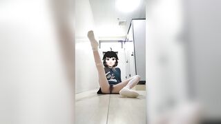 【极品反差顶级身材】芭蕾舞姬『胡桃夹子』堕落女神最新裸舞啪啪各种高难度姿势花式啪啪 内射高潮灰丝一字马01 (2)