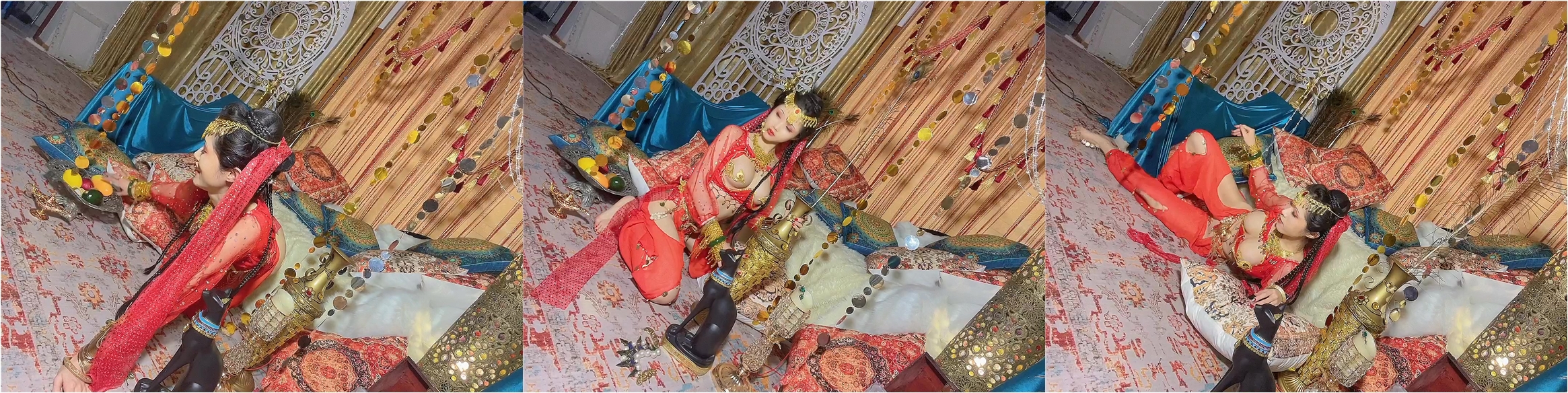 【极品嫩模女神】钛合金TiTi 高端大尺度私拍流出 塞上红鸾异域风情 圆润蜜乳敏感乳粒呼吁而出 性感骚丁嫩穴 (1)