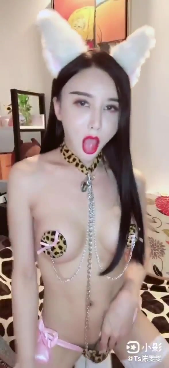 国产TS系列超美的陈雯雯Cos白狐妲己 水晶棒插入嫩菊自慰粗大的鸡巴射好多