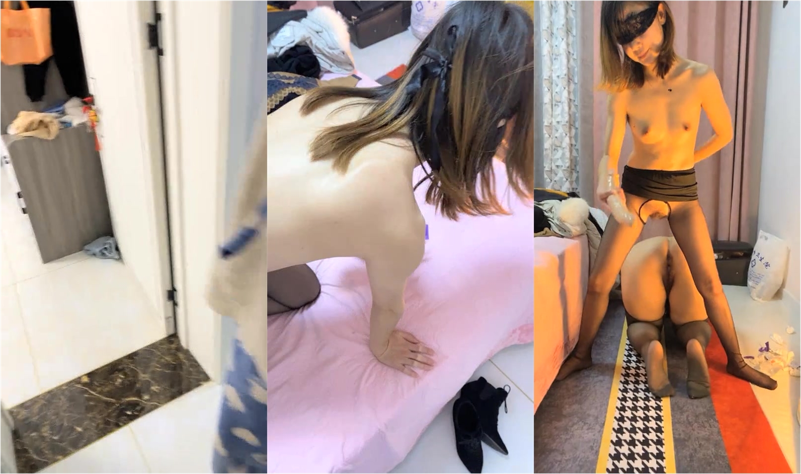 【丧志母狗无脑调教】调教界大神浸淫少妇圈十几年，两个荡妇互插挑逗，专业直播设备，让你心跳加速