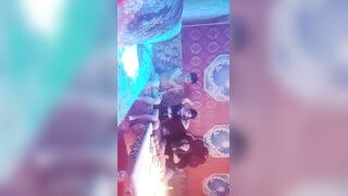 【歌厅探花陈先生】灯红酒绿，淫乱KTV玩4P，酒精音乐刺激下，沙发狂插御姐骚穴，娇喘配着歌声high爆了