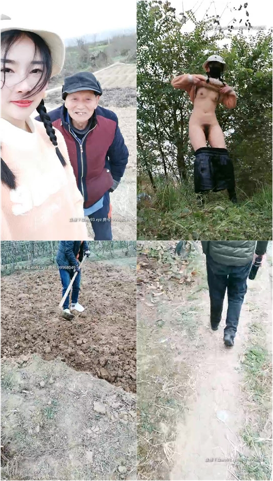 【金莲小仙女】重庆妹子到村头，调戏老两口对白搞笑，大姨妈期间撒尿露乳勾引农村大哥，诱惑大叔摸胸抠逼给他撸射