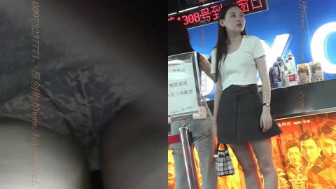 两个看一眼就想扑上去的极品身材高跟美女,毫不犹豫的去抄底01